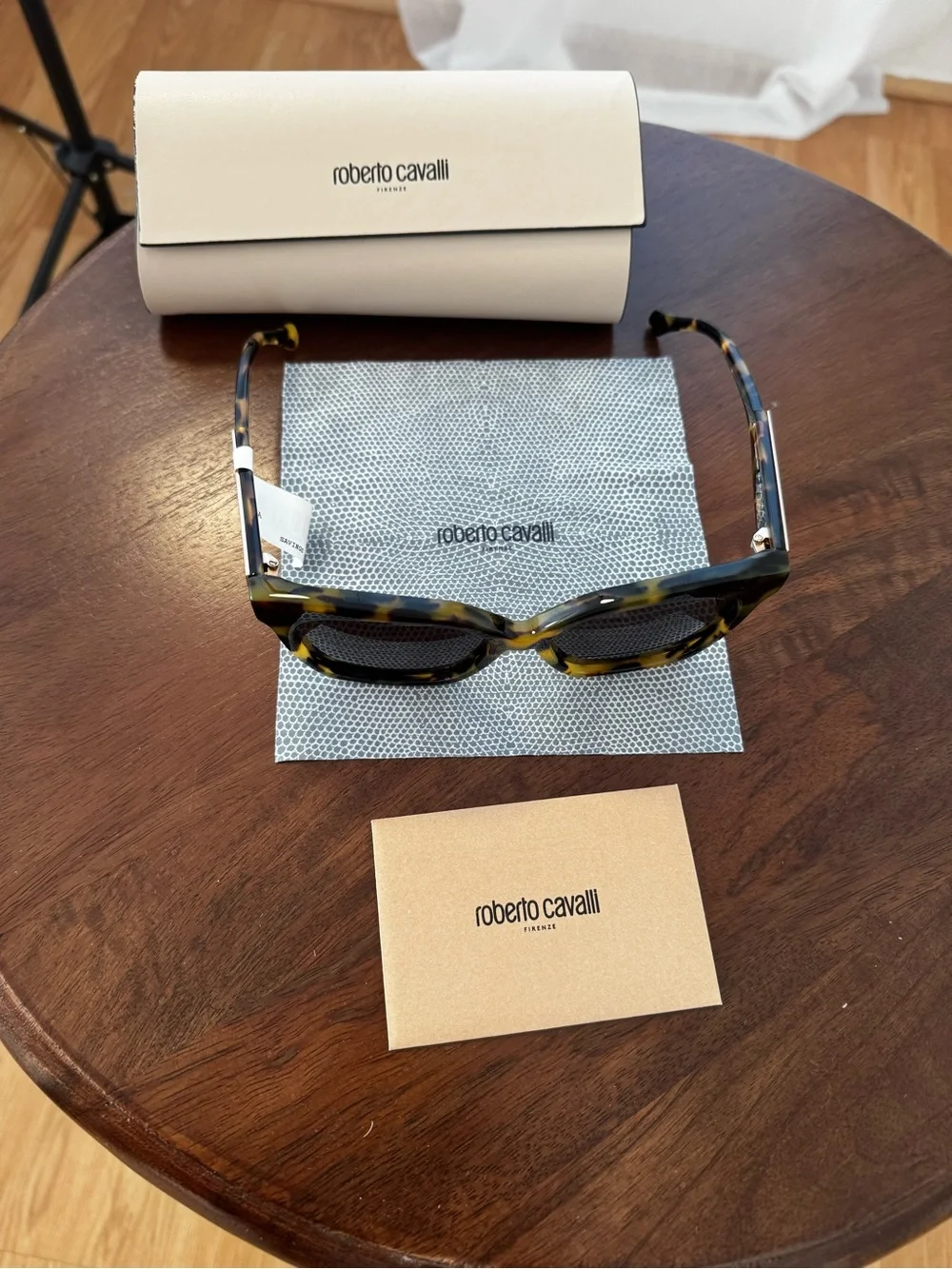 Roberto Cavalli Women’s Tortoiseshell Cat-Eye Sunglasses - Brown Lenses